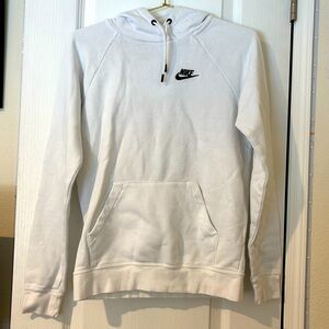 White Nike hoodie XS